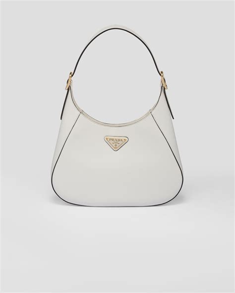 white fur prada bag|white Prada bag men.